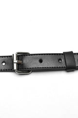 Black PU Leather Cross Metal Ring Buckle Women's Steampunk Body Harness - Product - 8