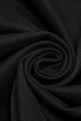 Black Lapel Collar Short Sleeves Stitching Men's Punk Blouse - Product - 10