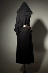 Black/Grey [Phantom of the Night] Sleeveless Lace-Up Fashion Gothic Punk Lolita Dress - Product - 18