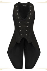 Black Hidden Prejudice Never Fades Vintage Elegant Prince Handsome Ouji Lolita Coat - Product - 2