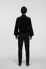 Black Embroidered Lace Buckled Men's Gothic Pants - Product - 8