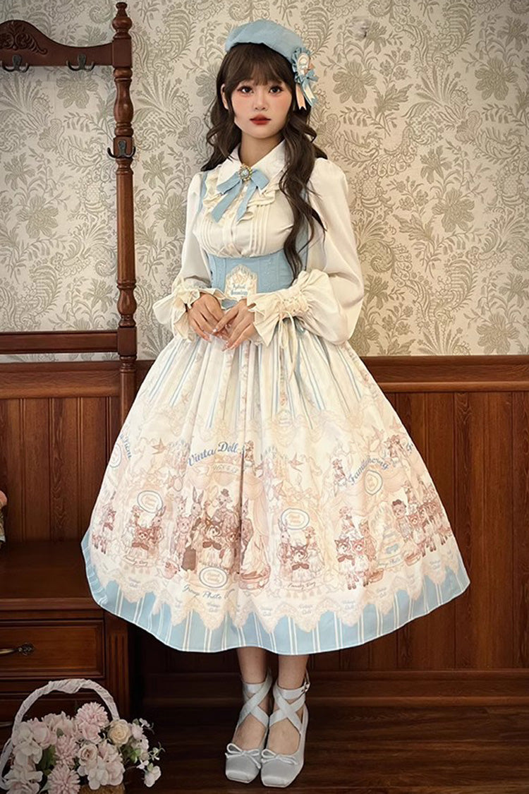 Doll's House Print Ruffle Embroidery Long Version Sweet (Dress Only) detail view 9