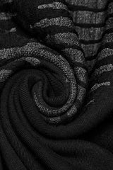 Black Sleeveless Print Asymmetric Zipper Men's Punk Tank Top - Product - 8