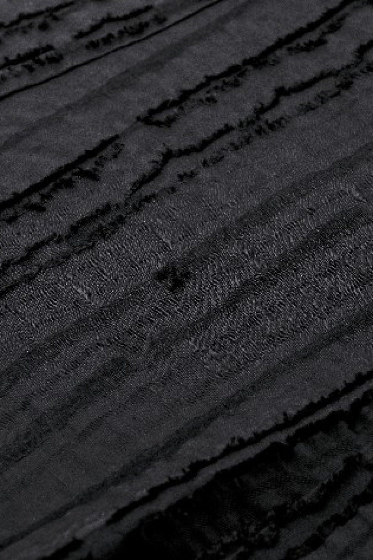ブラック スタンドカラー フリル 半袖 レース Spliced レディース ゴシック ブラウス 商品画像