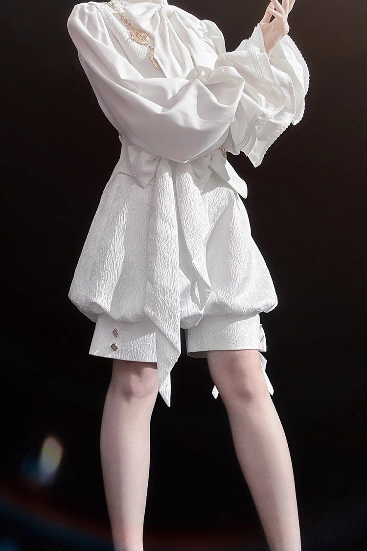 White Rabbit Hunting White Moonlight Edition Vintage Ouji Fashion Lolita Vest - Product - 5