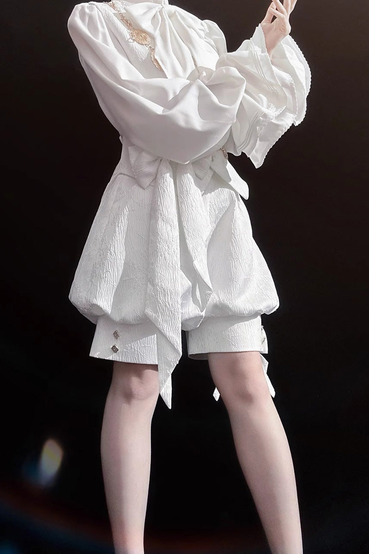 White Rabbit Hunting White Moonlight Edition Vintage Ouji Fashion Lolita Vest - Product - 5