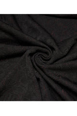 Black/Red Knitted Long Sleeves Big Hat Mystery Witch Rose Pattern Women's Gothic Coat - Product - 8