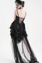 Purple Lace Lace-Up Women's Gothic Overbust Corset - Product - 9
