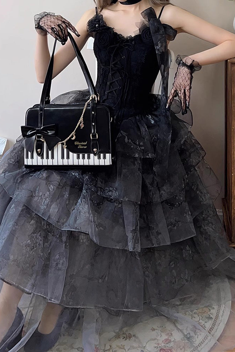 Piano Waltz Bowknot Sweet Lolita Handbag 4 Colors - Product - 3