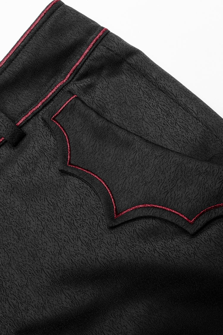 Bat Pocket Decoration Men's Gothic Pants 2 Colors - Product - 14