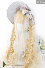 Miss Mira Series Corn Coils Long Curly Hair Sweet Lolita Wig - Gold - 3