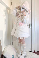 Unicorn Long Sleeves Bowknot Sweet Lolita Long Coat 2 Colors - Product - 7