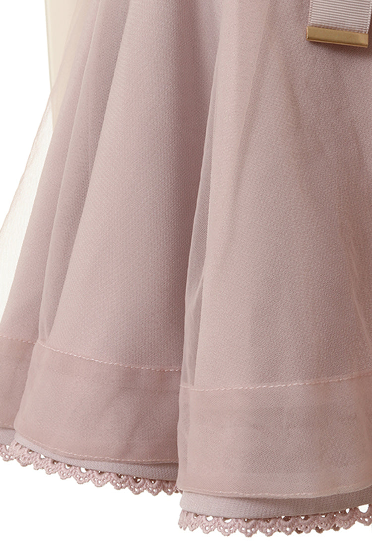 Japanese High Waisted Ruffle Mesh Belt Buckles Jirai Kei Skirt 3 Colors - Product - 9