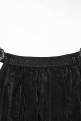 Black Buckle Split Women's Gothic Skirt - Product - 5