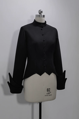 Black Vintage Medieval Prince Ouji Lolita Slim Fit Shirt - Product - 2