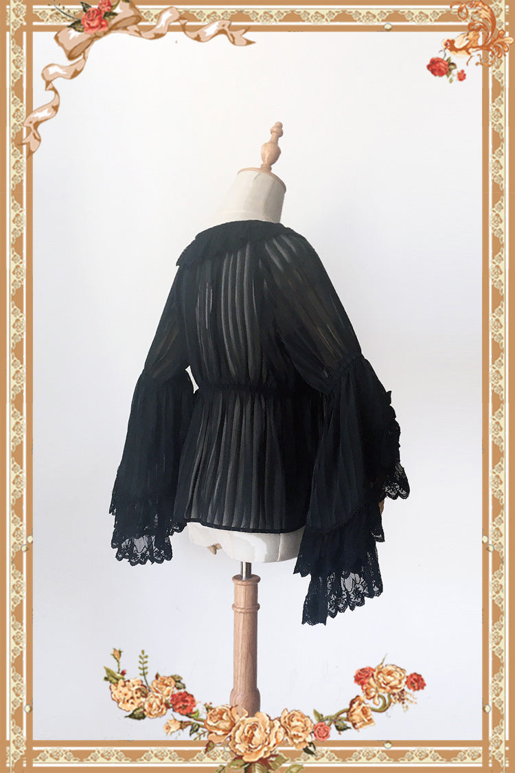 Fairytale Ball Party Big Hime Sleeves Chiffon Sweet Lolita Blouse 3 Colors - Product - 9
