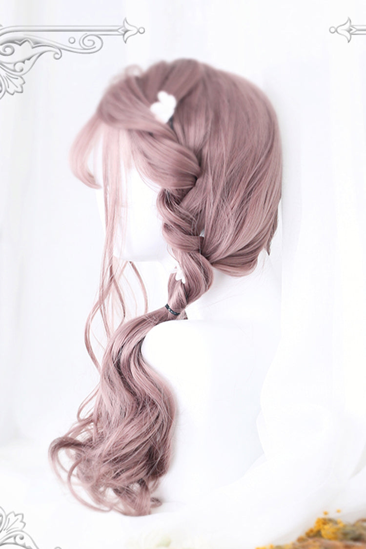 Pink Cute Long Curly Hair Sweet Lolita Wigs - Product - 5