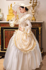 Champagne Medieval Court Cardigan Vintage Lolita Victorian Dress - Product - 6