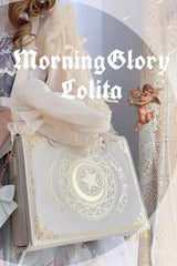 Star Moon Magic Book Print Sweet Lolita Crossbody Bag 3 Colors - White - 5
