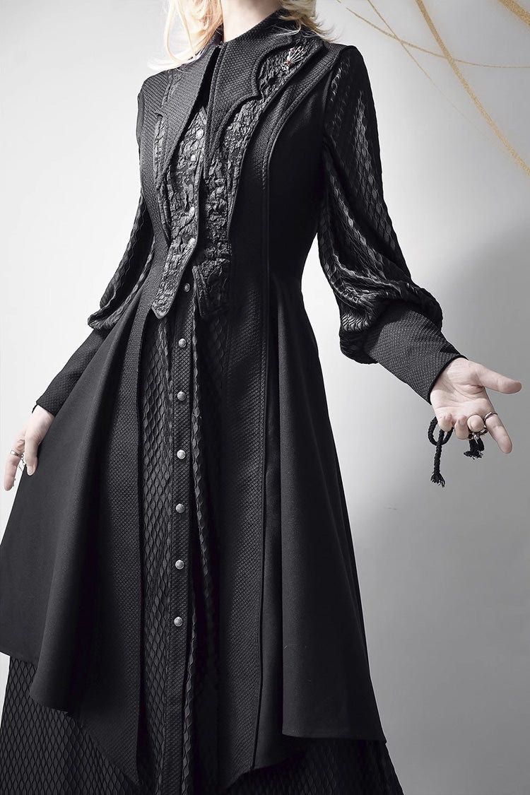 Black Sleeveless Print Gothic Prince Handsome Ouji Lolita Vest - Product - 5
