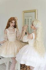 Moonlight Symphony Cardigan Bowknot Sweet Elegant Princess Lolita Jsk Dress 2 Colors - Product - 8