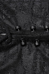 Black Long Sleeves Loose type Pleated Mens Steampunk Hooded Long Coat - Product - 6
