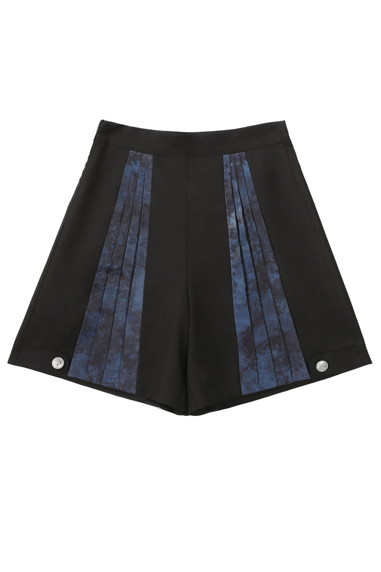 Black [Deep Music] Short Sleeves Gothic Elegant Ouji Lolita Four-piece Set - Product - 9