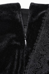 Black Ruffle Stitching Lace Women's Gothic Fishtailed Skirt - Product - 8