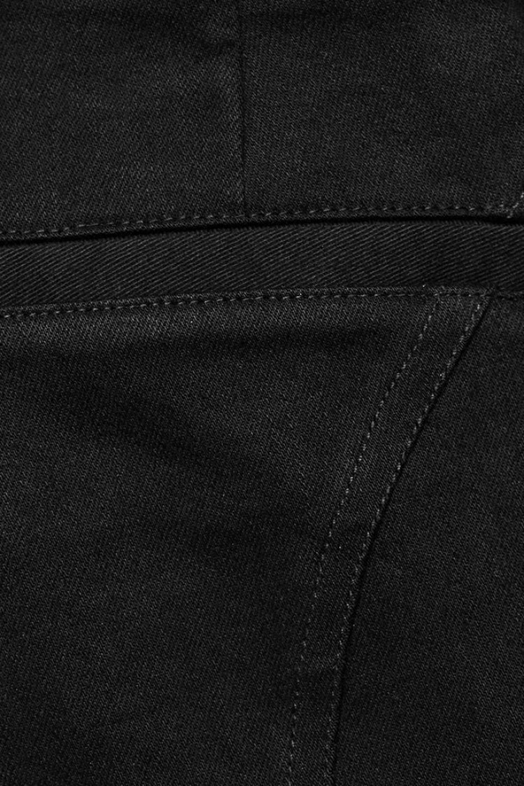 Black Pocket Rivet Buckle Women's Punk Shorts - Product - 8