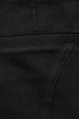 Black Pocket Rivet Buckle Women's Punk Shorts - Product - 8