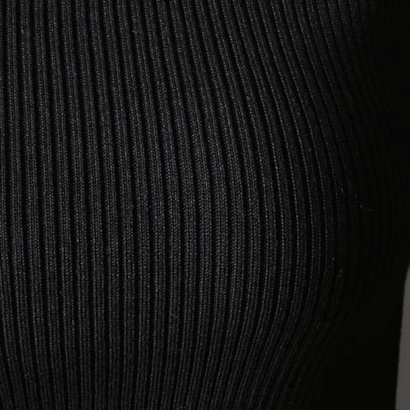 Fashion Gothic Dress with Long Sleeve / Black Women's Turtleneck Sweater - image 12