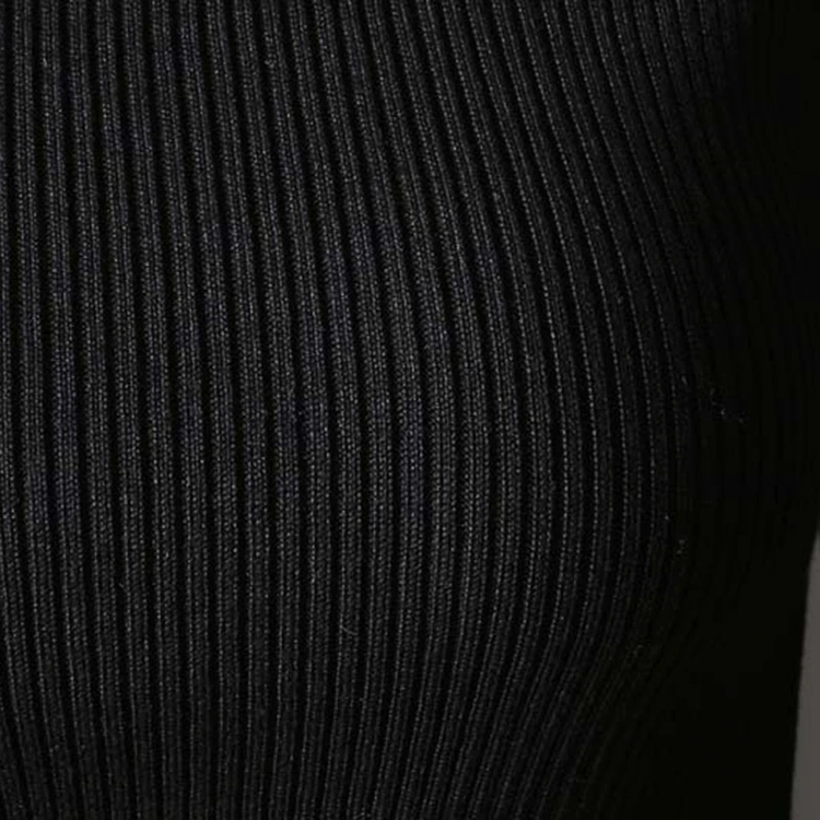 Fashion Gothic Dress with Long Sleeve / Black Women's Turtleneck Sweater - image 12
