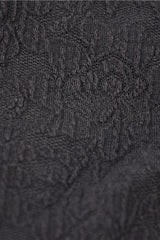 Black Floral Lace Sides Women's Gothic Short Leggings - Product - 6