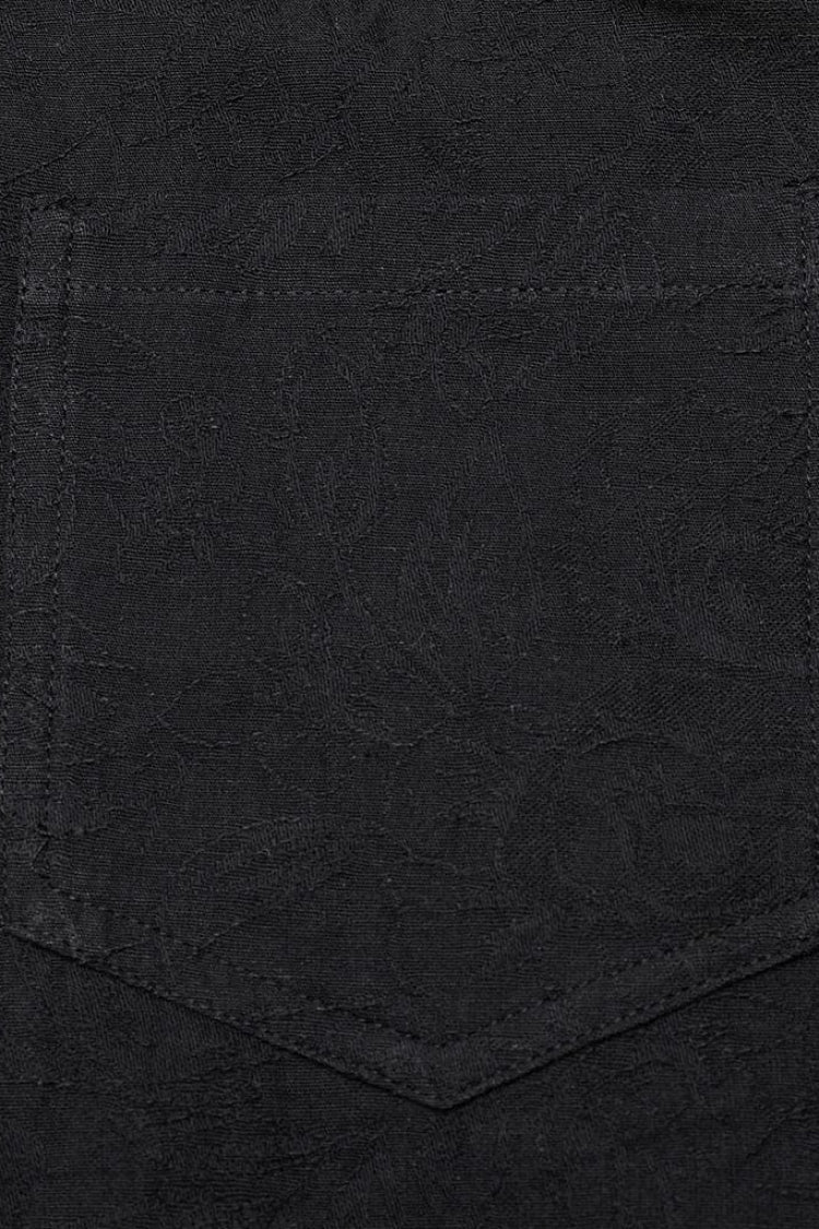 Men's Long Puff Sleeves Shoulder Straps Embroidery Mens Gothic Blouse 2 Colors - Product - 16