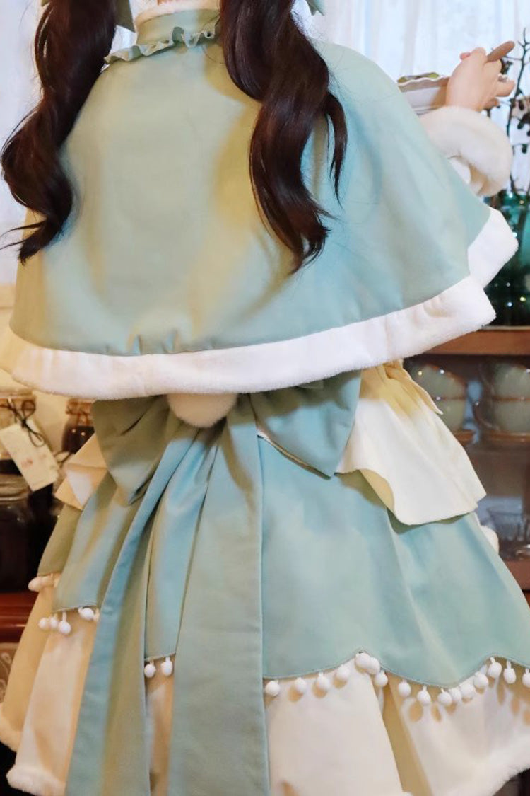 Lovely Multi-layer Bowknot Autumn and Winter Sweet Princess Lolita Jsk Dress 3 Colors - Product - 9