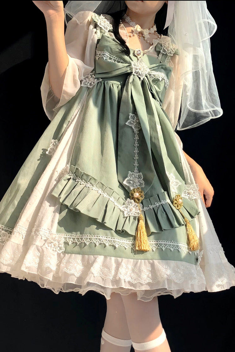Chinese Style Rainbow Fairy Elegant Sweet Lolita JSK Dress 3 Colors - Product - 6