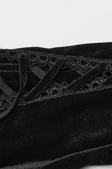 Black Doll Collar Long Sleeves Gradient Embroidery Women's Gothic Prom Dress - Product - 6