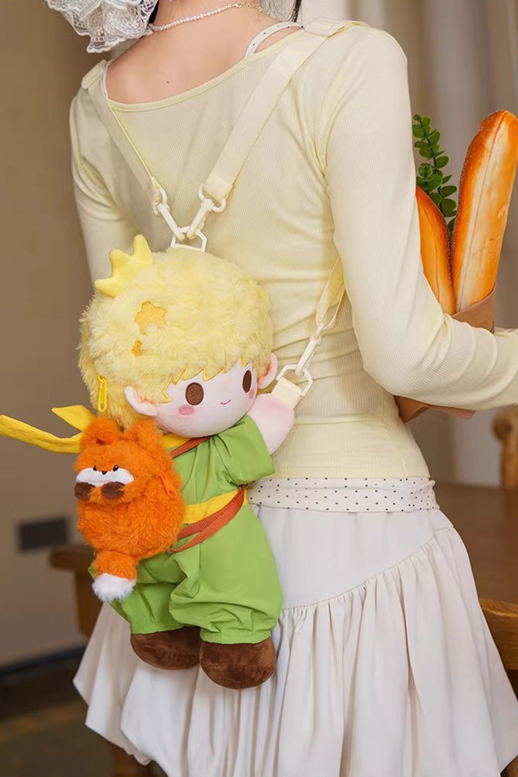 Green [The Little Prince] Cute Plush Toy Sweet Lolita Lying-Down Backpack - Green - 1