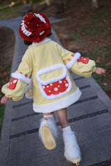 Yellow [Mushroom House] Long Sleeves Embroidery Bowknot Sweet Lolita Coat - Product - 8