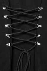 Black Cut-Out Buckled Strappy Spaghetti Men's Punk Vest - Product - 8
