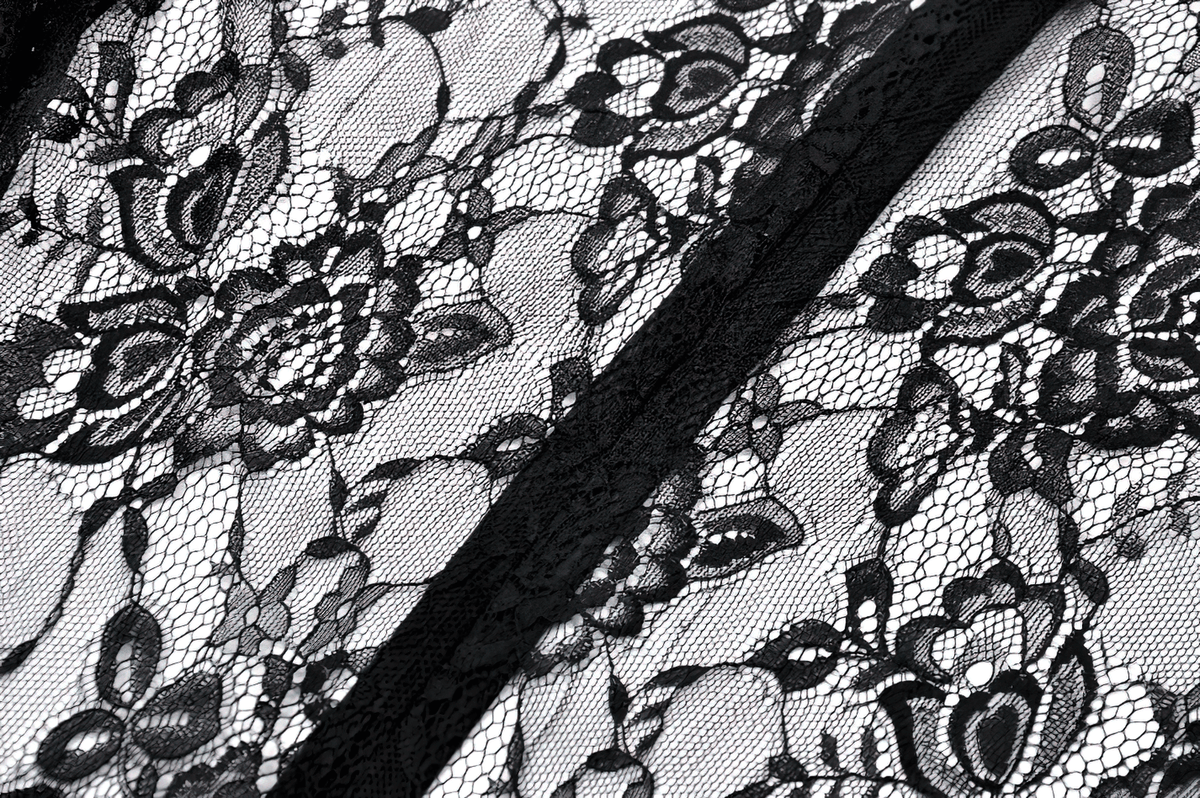 Female Gothic Lace Overlay Maxi Dress with Sleeves - image 8