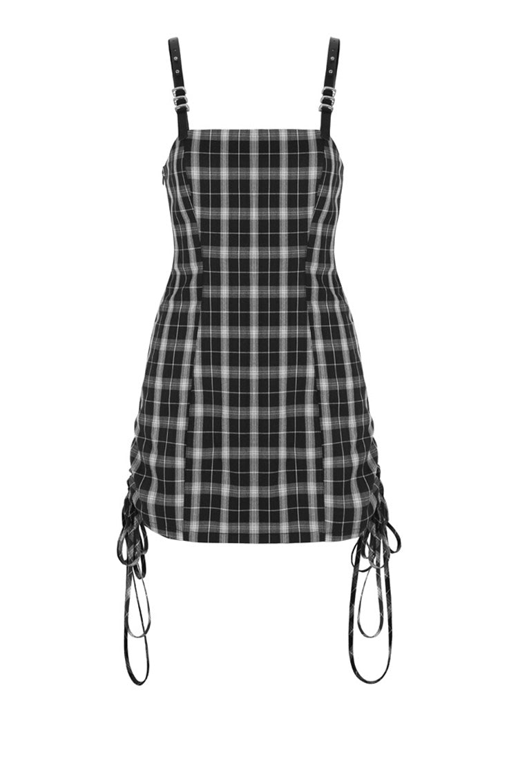 Cute High Waist Women's Steam Punk Strap Dress - Product - 12
