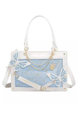 Maze Butterfly Gothic Lolita Shoulder Itabag 14 Colors - White/Blue - 12