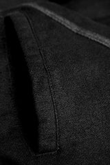 Black Strap Decoration Long Sleeves Irregular Hem Hooded Mens Steampunk Coat - Product - 8
