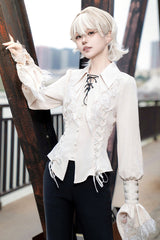 Black [Gold Hunter] Long Sleeves Pirate Style Gothic Long Pants - Product - 13