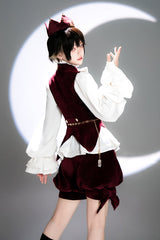 Red [Rabbit Hunt] Sweet Prince Handsome Ouji Lolita Vest - Product - 7