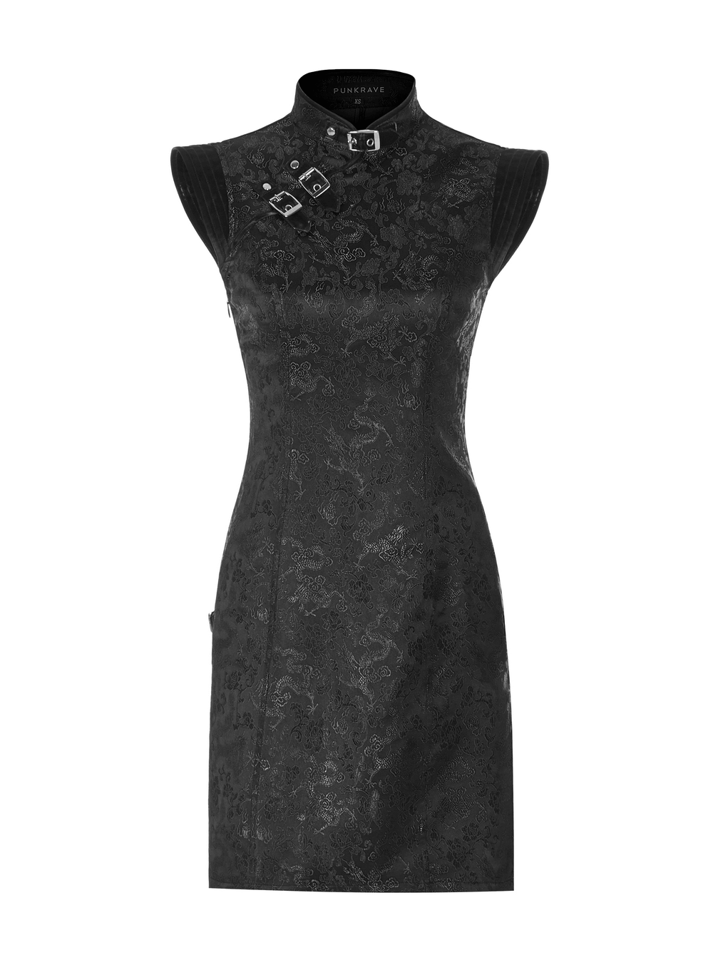 Futuristic Dragon Pattern Jacquard Mini Dress - image 4