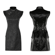 Futuristic Dragon Pattern Jacquard Mini Dress - image 3