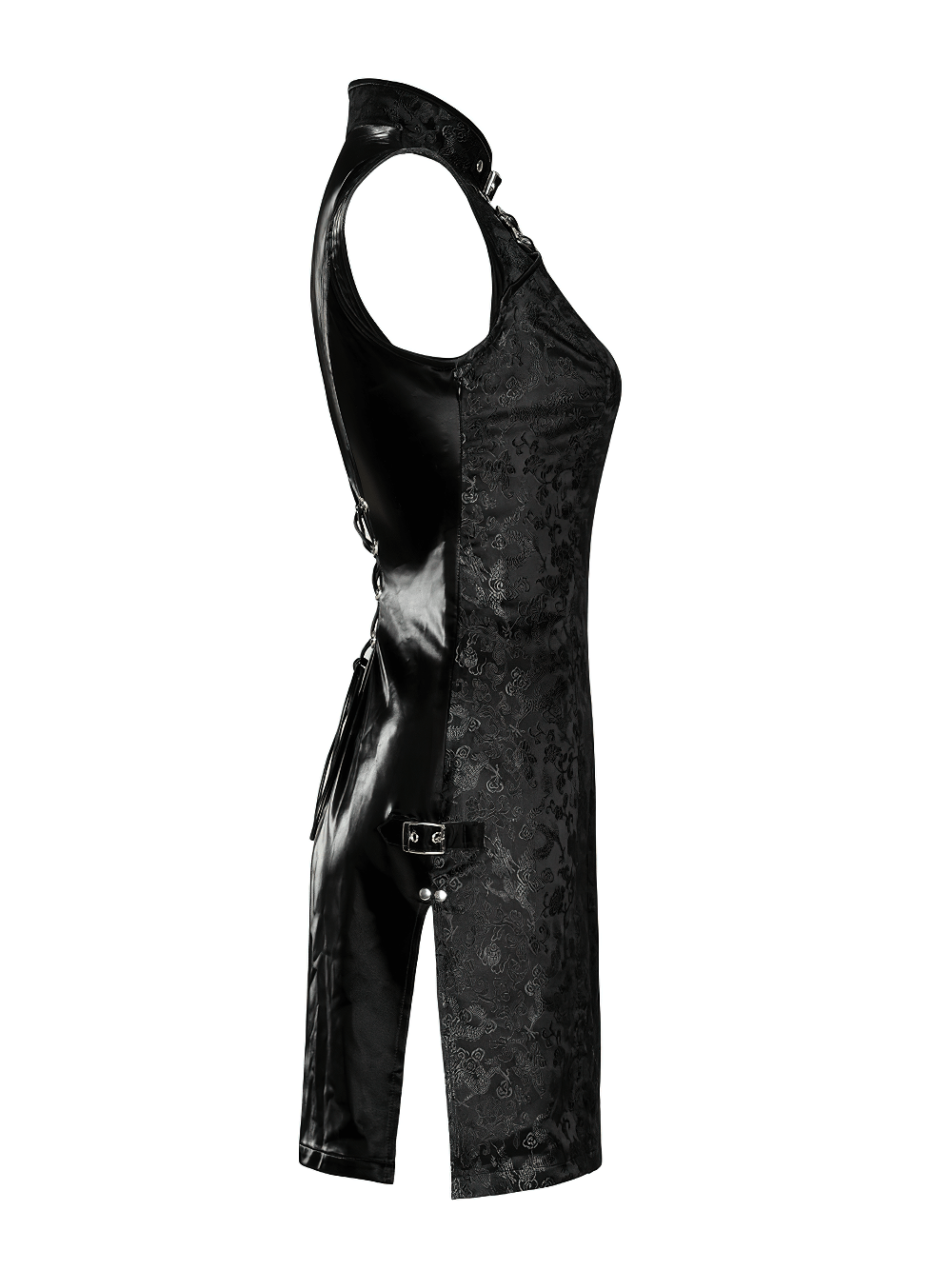 Futuristic Dragon Pattern Jacquard Mini Dress - image 5