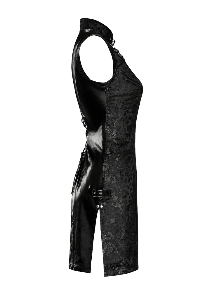 Futuristic Dragon Pattern Jacquard Mini Dress - image 5